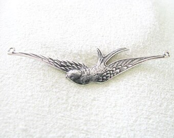 Trinity Vintage Patina (TM) Antique Silver finish Swallow