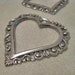 Antique Silver FINISH BRASS Filigree Heart 06817 asp