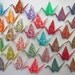 Origami Cranes - 29 Chiyogami Print Paper Cranes