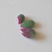 Ruby Zoisite Smooth Pear Briolettes, Qty 3, 7-10mm