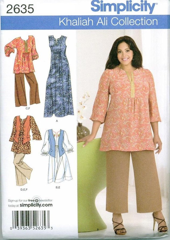 Womens Sewing Pattern PLUS SIZE Simplicity 2635 Sizes 2632