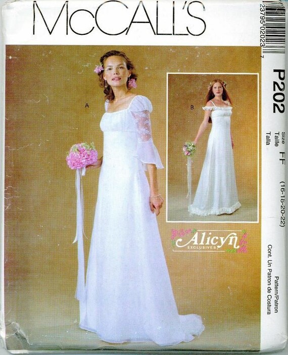 patterns dress mccalls plus size wedding 22 Bridal 16 Dress Pattern Plus 18 Size Sizes UNCUT Gown 20 Empire patterns dress mccalls plus size wedding 22 Bridal 16 Dress Pattern Plus 18 Size Sizes UNCUT Gown 20 Empire