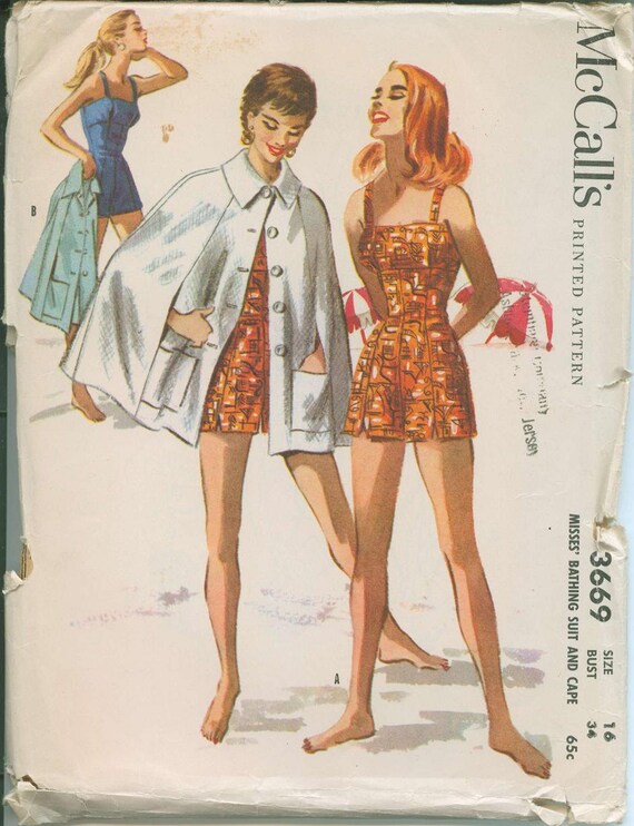 Vintage Bathing Suit Pattern 40