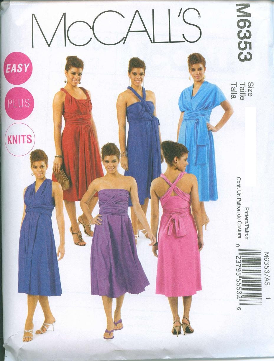 dress pattern size plus infinity Womens by Plus McCalls Sizes 6353 OhSewCharming Pattern Sewing