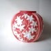Vintage Vase Phoenix Art Glass Vase Starflower Pattern Antique Vase Art Deco Rose White
