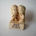 Vintage Paula Figurine Me & You Molded Plastic Figurine 1970 Kitsch Hippie Love