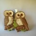 Vintage Owl Figures Molded Plastic Wall Hangings Hoda Plaques Birds Nature Kitsch 1970s Decor