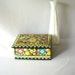 Vintage Metal Tin Daher Tin Floral Cookie Tin Biscuit Tin Canister Lidded Box Shabby Chic Garden