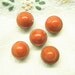 Red Buttons Celluloid Tight Top Set of 5