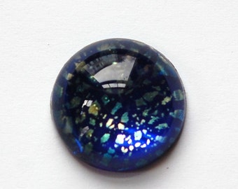 Blue Foil Opal Round Cabochon 18mm (1) cab3008G