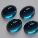 Vintage German High Dome Montana Blue Cabochons 25mm x 18mm cab588C
