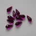 Amethyst Purple Faceted Teardrop Drops pnd130