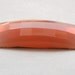 Large Vintage Pink Opal Faceted Glass Rectangle Cabochon cab320A