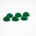 Vintage Jade Green Glass Cabochons 7mm cab701X