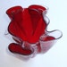 Red Stained Glass Vase