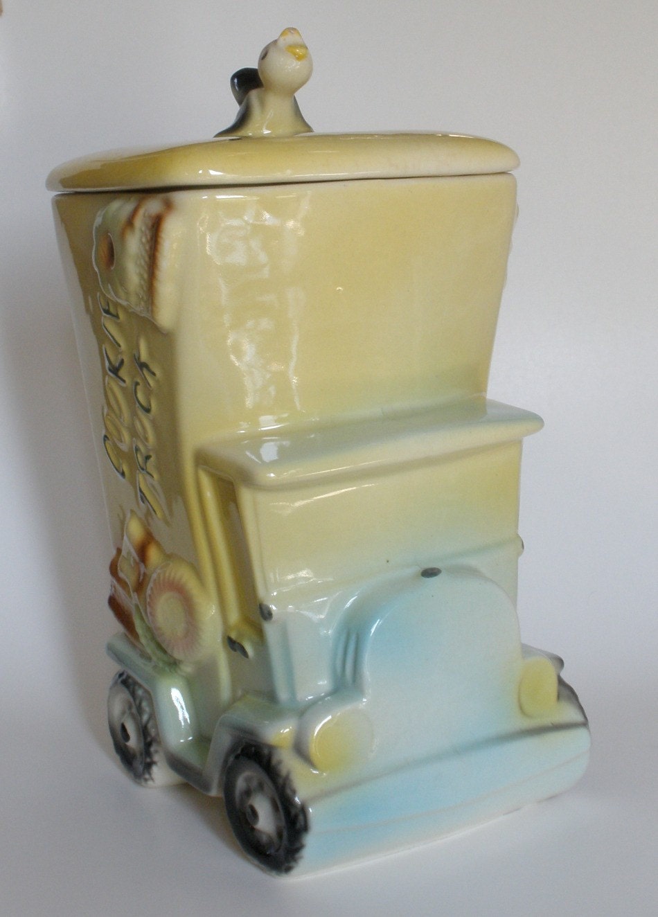 American Bisque Cookie Truck Cookie Jar w. Little by muggseyandmae