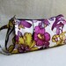 20% OFF - Pleated Wristlet Zipper Pouch - Botanica - Large Floral - Cream