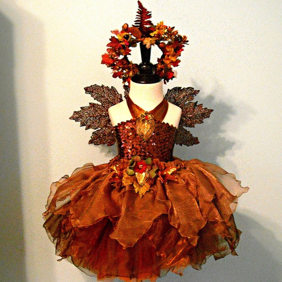 Items similar to fairy costume - AUTUMN WOODLAND Fairy - made to order ...