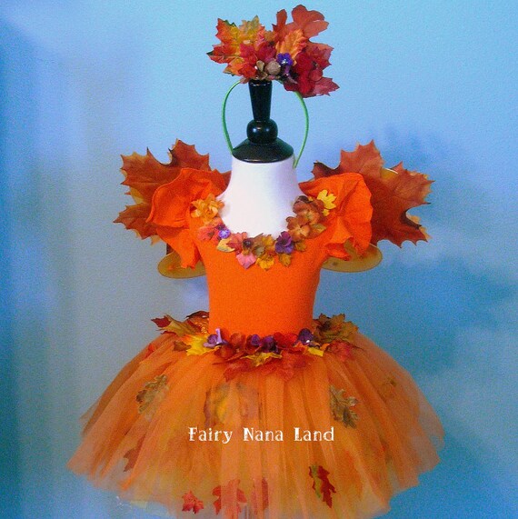 Items similar to Fairy Costume - children's size 4 to 6 - FALL Woodland ...