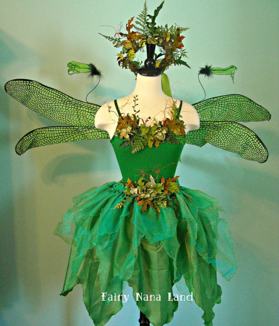 Items similar to WOODLAND FAERIE adult size medium - with Dragonfly ...