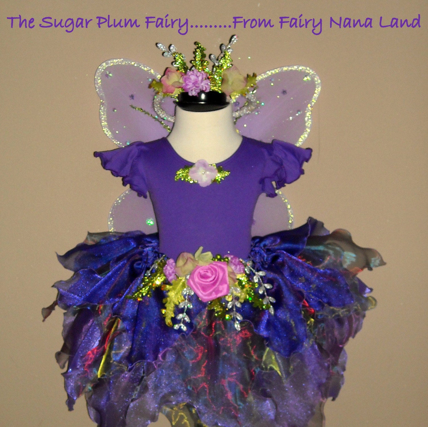 Items similar to Fairy Nana Land Costume - THE SUGAR PLUM FAIRY ...