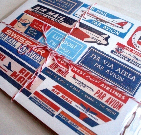 air mail stationery