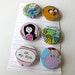Adventure Time Comic Buttons Set of 6