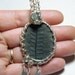 Hold for Jodie JBK // Plant fossil: Wire wrapped natural fern fossil with Labradorite, pendant