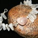 Clearance // Peach and White Moonstone bangle bracelet, jewelry