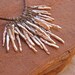 RESERVED Stick Pearls and Sterling on a Leather Choker Necklace