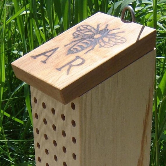 Leafcutter Bee Nest Block Recycled Wood