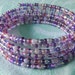 Purplicious memory wire coil wrap bracelet