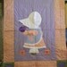 Sun Bonnet Sue purple and pink