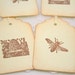 Bee and Hive Gift Tags Vintage Style