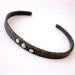 reserved for haley-Hammered forged copper silver rivet cuff adjustable unisex men women