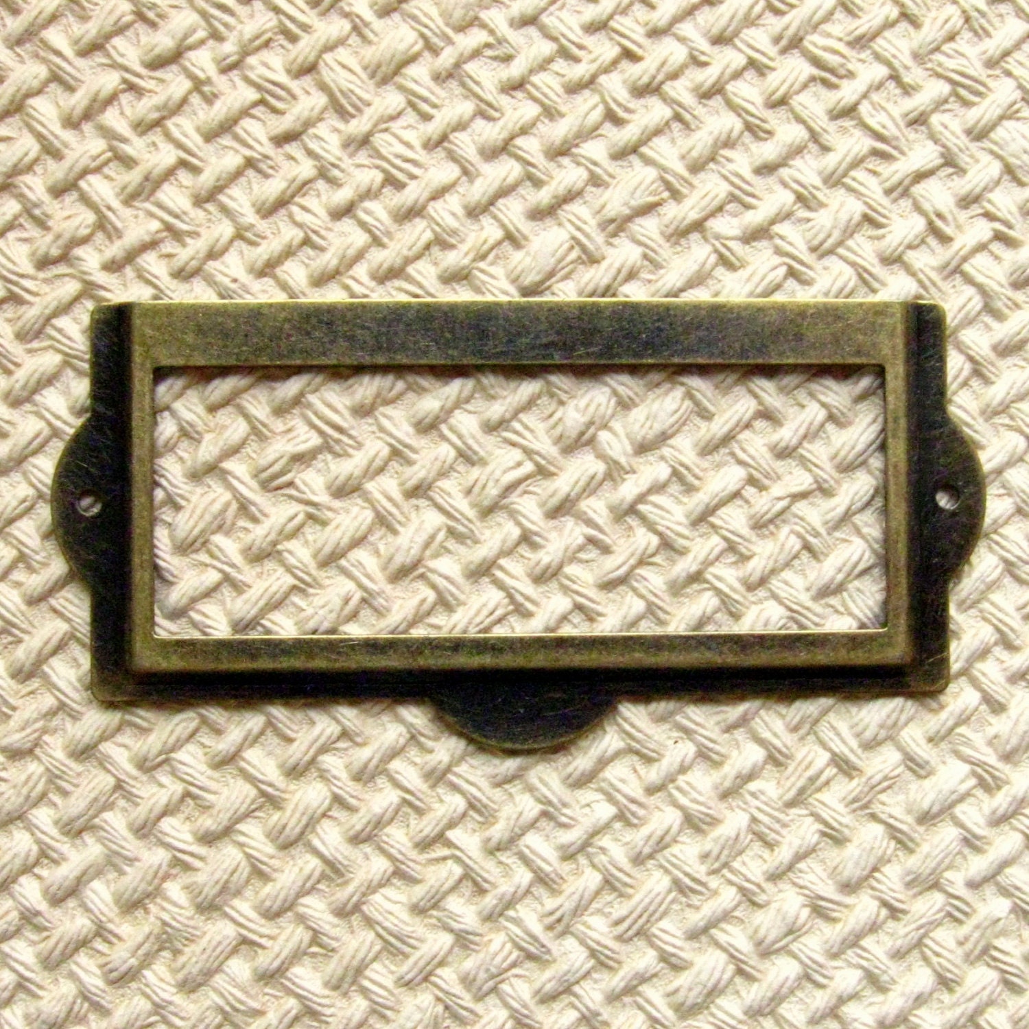 Antique Brass Label Holder Set of 5 Antique Bronze Card