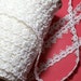 White Wedding Lace Gimp Braided Sewing Trim 5/8 inch wide x 1 yard precut