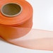 Orange Organza Ribbon 1 1/2 inches wide x 18 yards SECOND QUALITY FLAWED