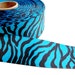 Blue Tiger Stripe Grosgrain Ribbon 1 1/2 inches wide x 3 yards