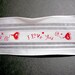 Wired Ribbon "I Love You" 1 1/2 inches wide x 7 yards
