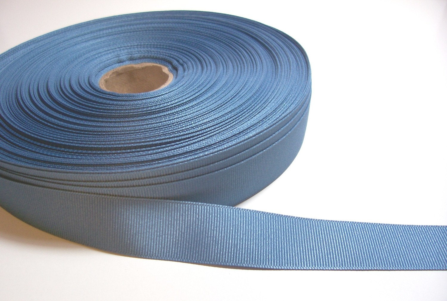 Dark Cornflower Blue Grosgrain Ribbon 7/8 inch by GriffithGardens