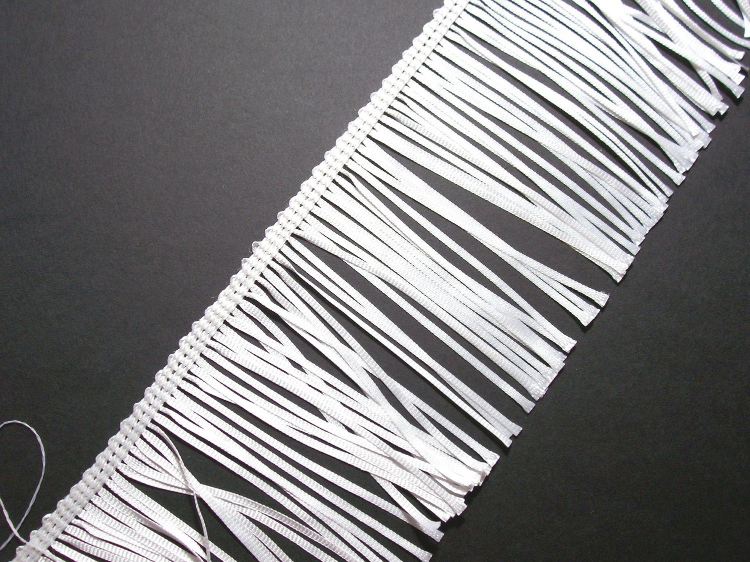Eyelash Fringe White Fringe Sewing Trim 4 inches wide x 1