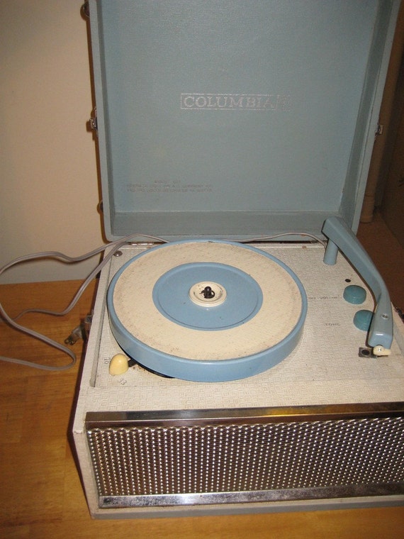 Vintage Columbia Portable Record Player