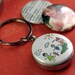 PERSONALIZED FATHER Recycled Magnetic LOCKET Keychain for Dad SALE FREE GIFT