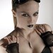 Solid Steel Silver-tone Claw Necklace