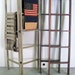 Tan on Java Distress Painted Country Primitive Folding Quilt Rack Mother's Day Gift