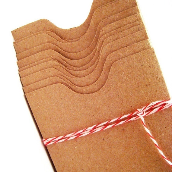 25 Recycled Kraft Card Sleeves