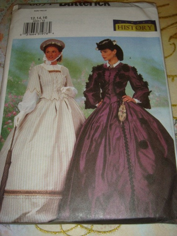 Civil War Era Costume Pattern Butterick 6694