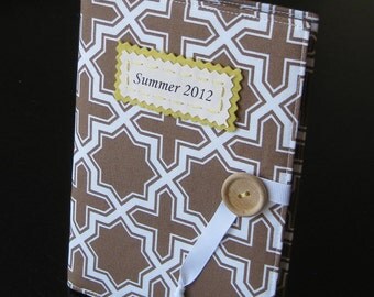 personalized brag book photo album in spring lattice