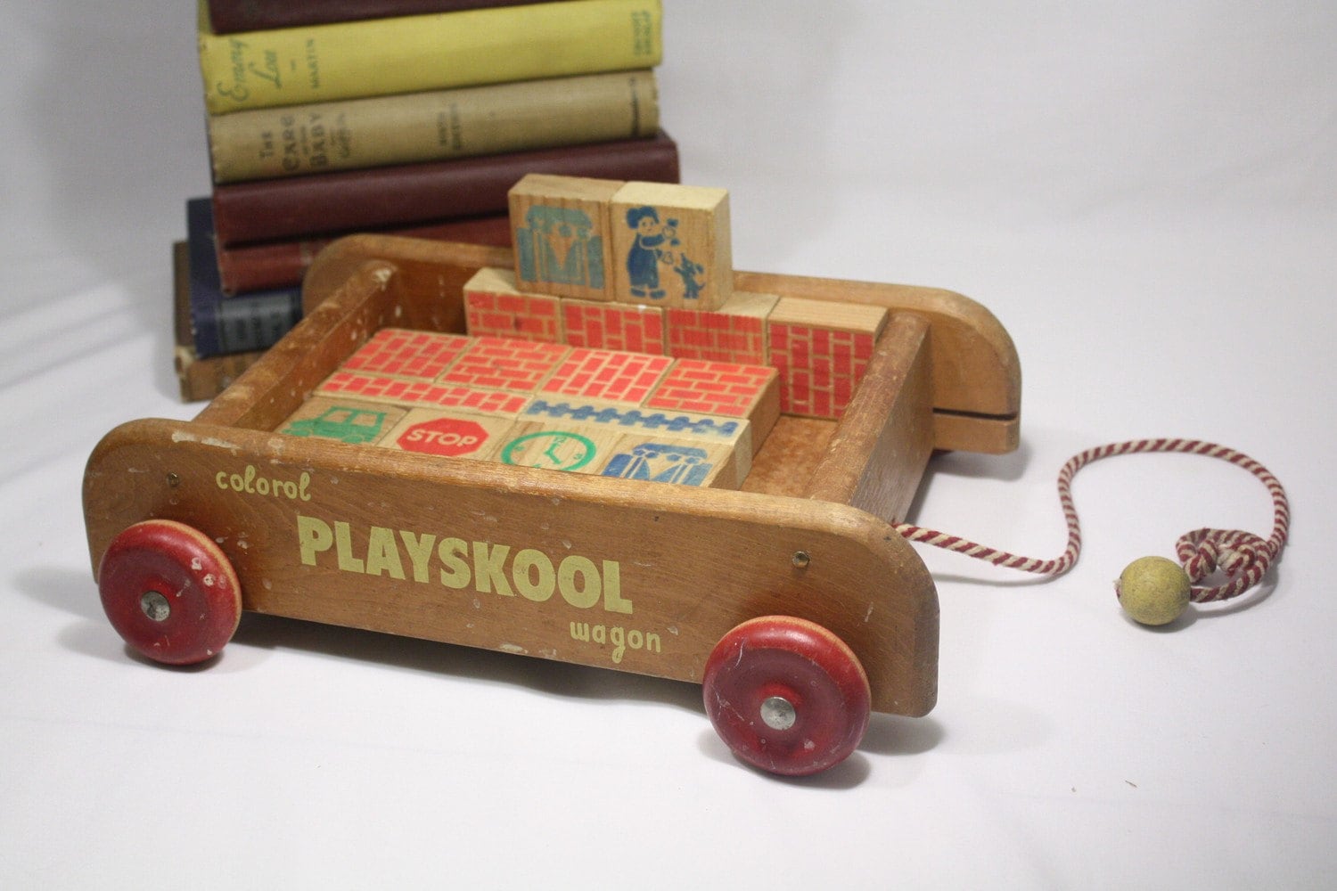 playskool wagon wooden blocks